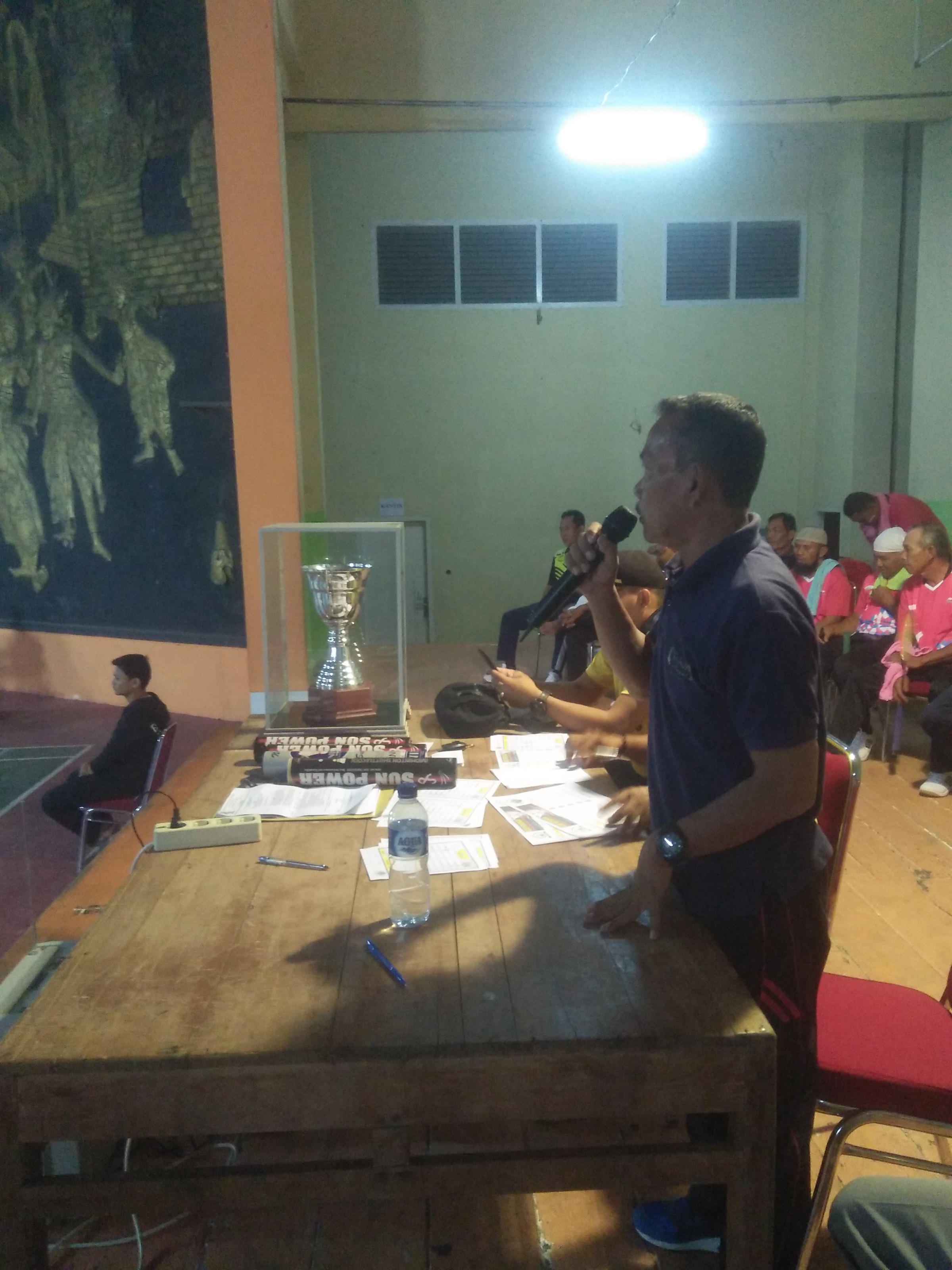 Camat Rantau Resmi Buka Pertandingan Bulutangkis Camat Cup II Tahun 2018