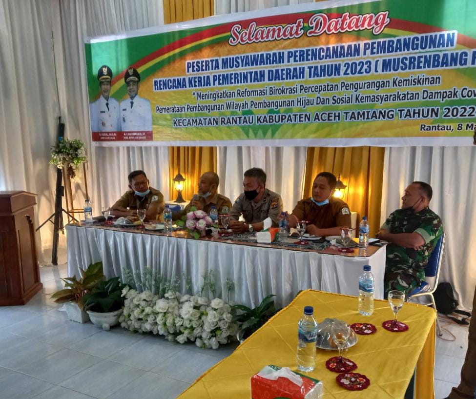 Pelaksanaan Musyawarah Perencanaan Pembangunan Rencana Kerja Pemerintah Daerah (MUSRENBANG RKPD) Kabupaten Aceh Tamiang di Kecamatan Rantau