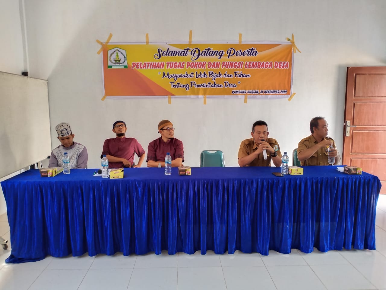 Pelatihan Tugas Pokok dan Fungsi Lembaga Desa Kampung Durian
